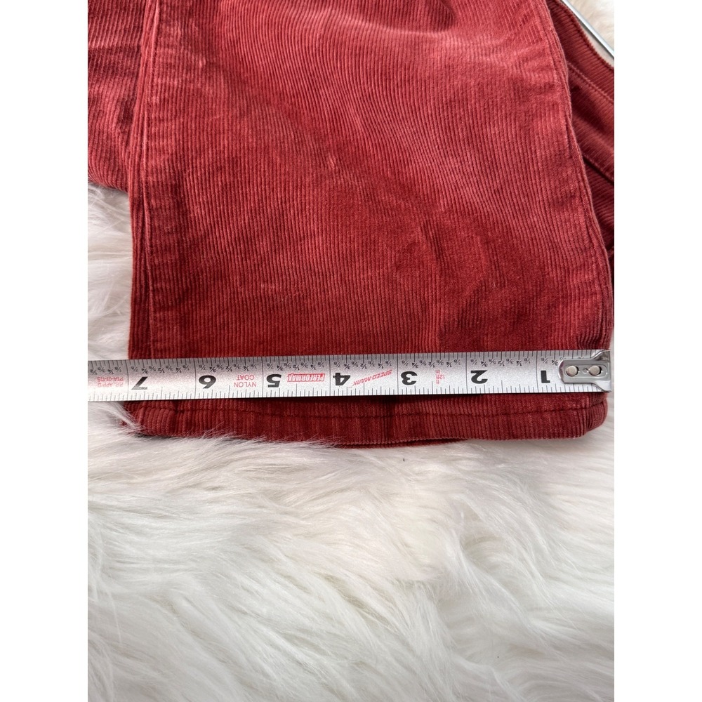 Madewell Cali Demi Boot Corduroy Button Fly Red Jeans‎ Size 24 - Picture 6 of 8